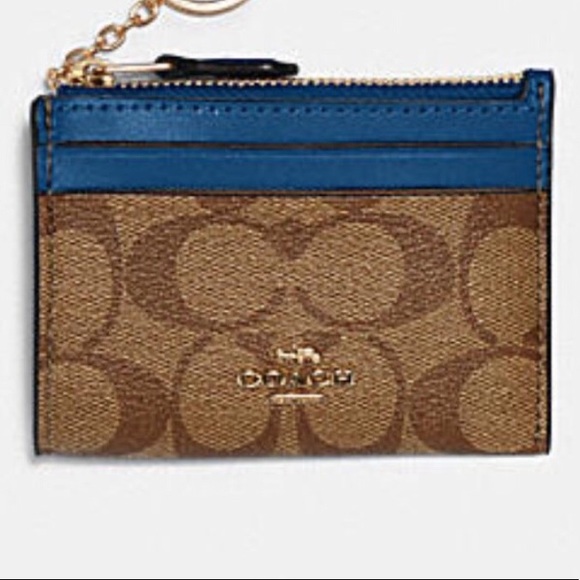 Coach Handbags - COACH MINI SKINNY ID CASE IN SIGNATURE CANVAS